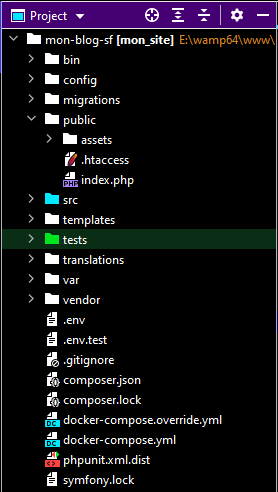 dossier projet symfony 5